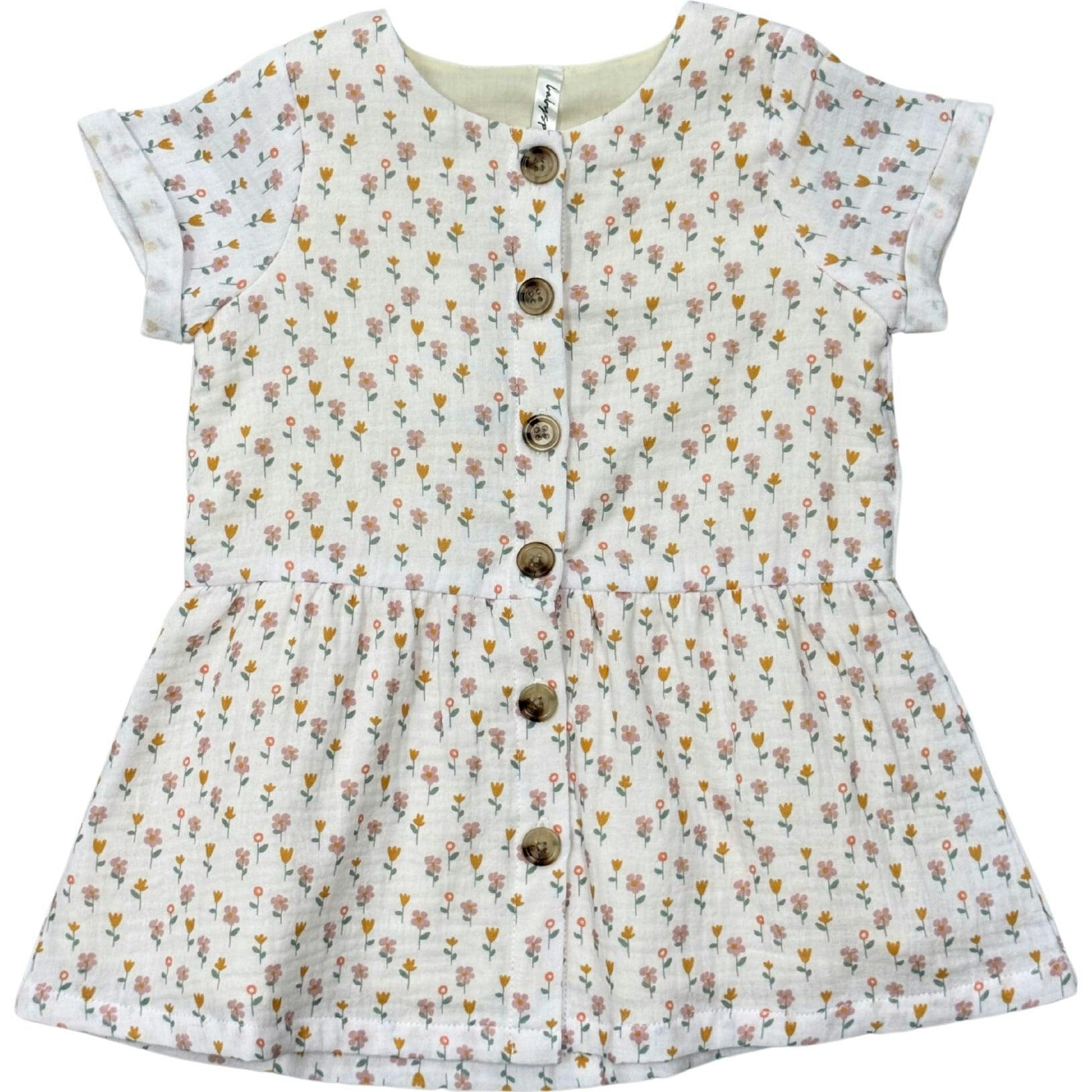 Gauze Button Dress