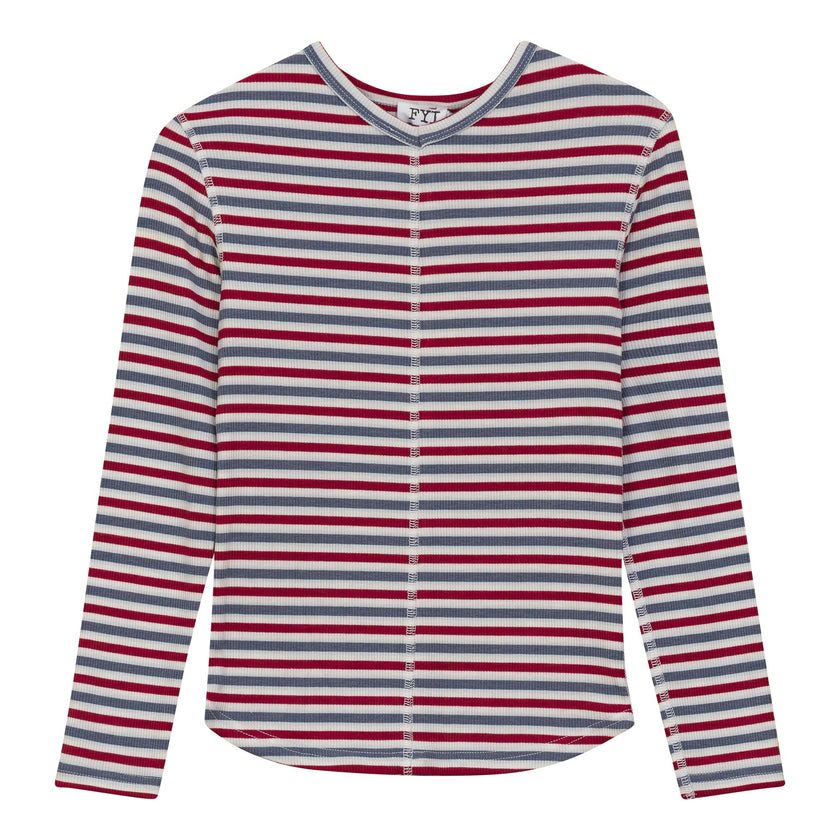 Striped Vneck Tshirt