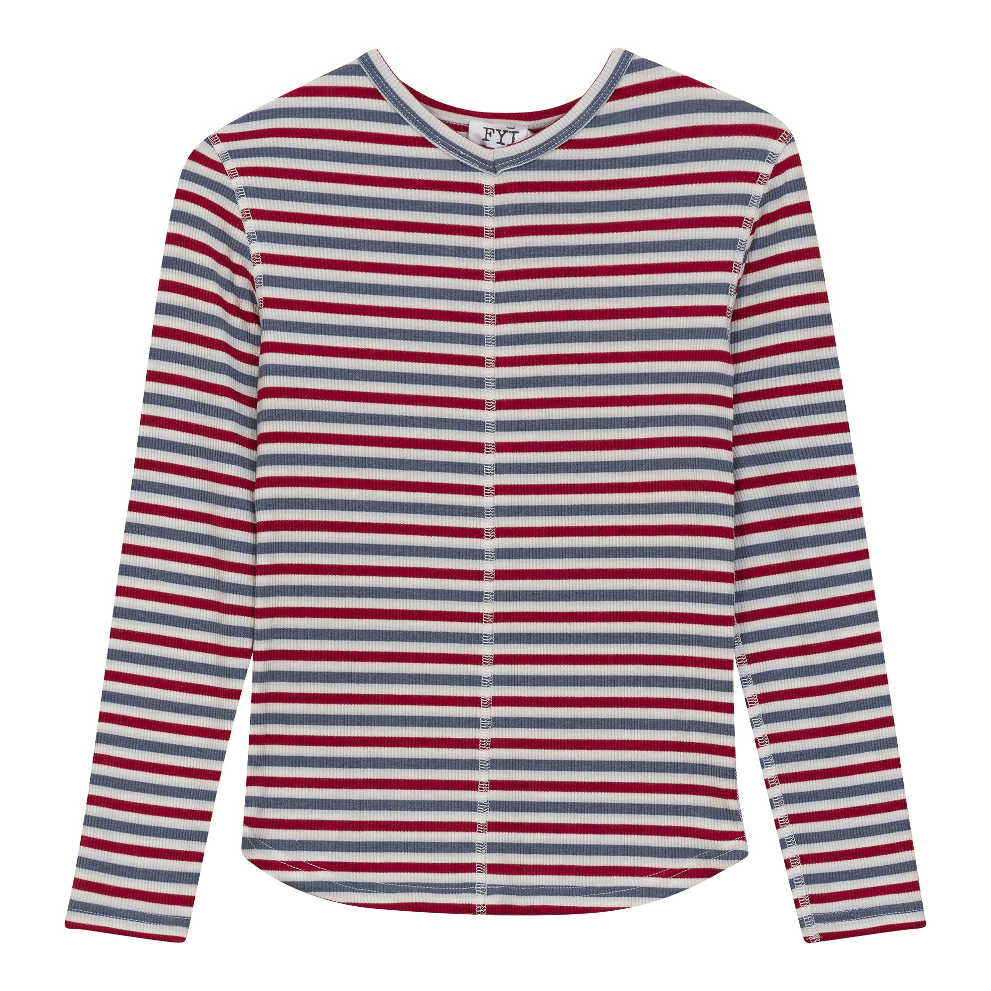 Striped Vneck Tshirt