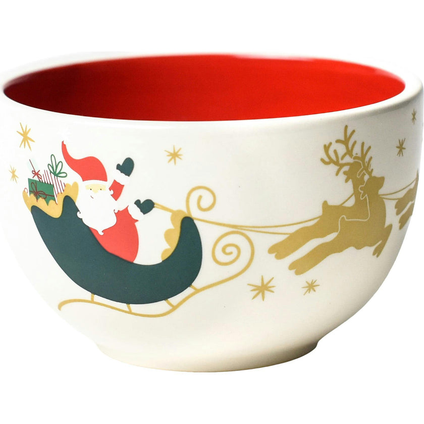 Vintage Christmas Village Bowl