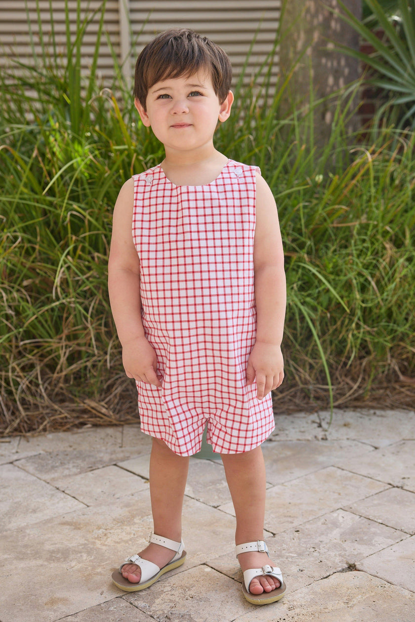 Vintage John John - Red Windowpane