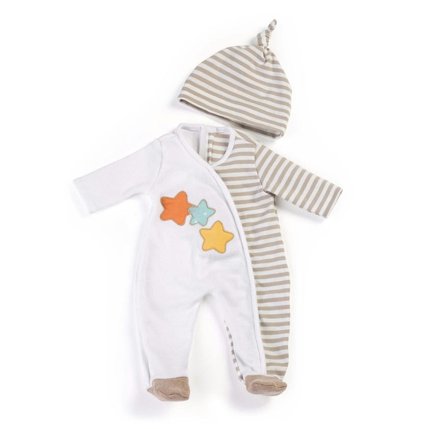 Gender Neutral Pajamas Outfit for 15 3/4" Baby Doll