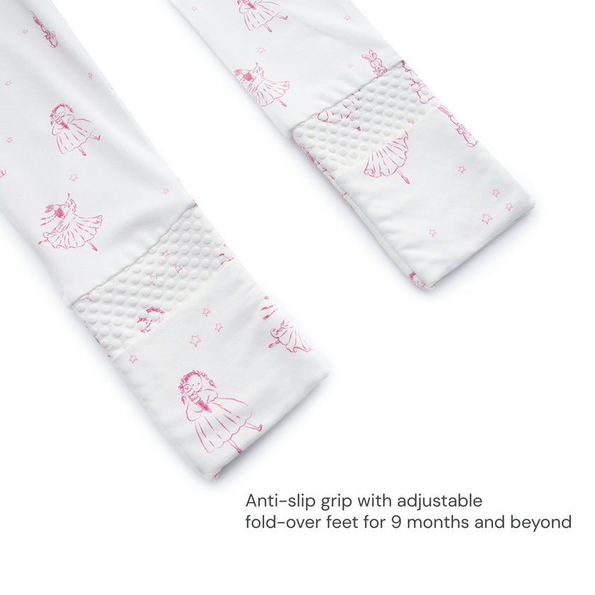 Bamboo Footie Pajama Sleepsuit - Princesse Rose