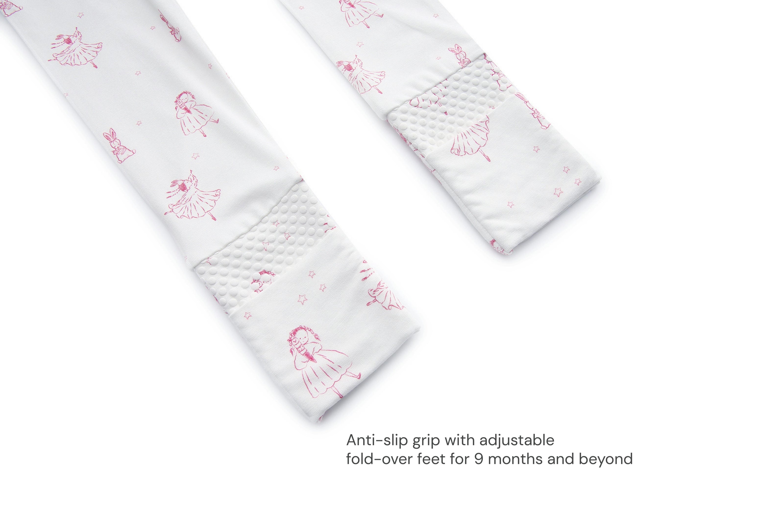 Bamboo Footie Pajama Sleepsuit - Princesse Rose