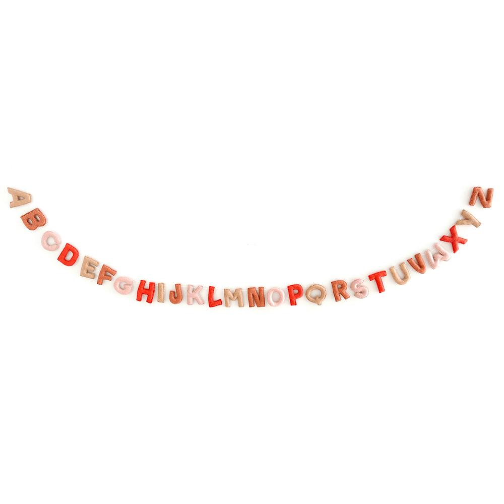 Alphabet Boho Felt Garland