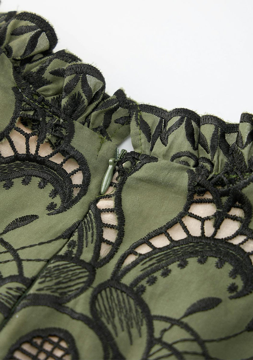 Maia Embroidery Mini Dress