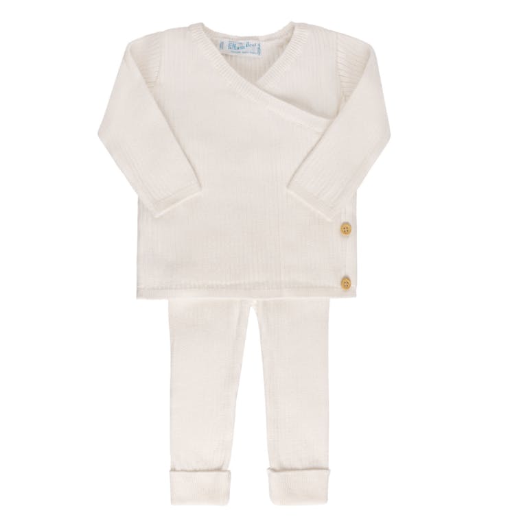 Ribbed Knit Wrap Set