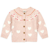 BONTON Pastel Baby Cardigan - Rose Baby