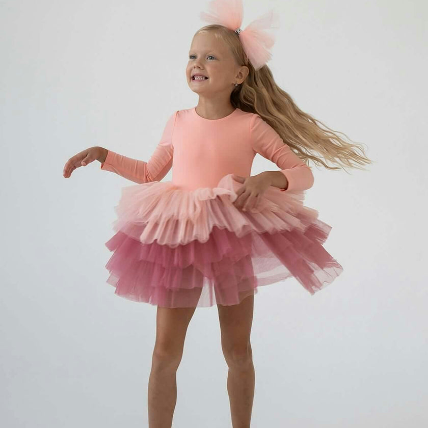 Salmon Dusty Tutu Dress