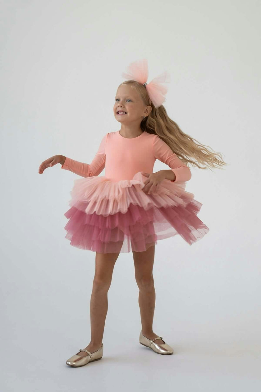 Salmon Dusty Tutu Dress