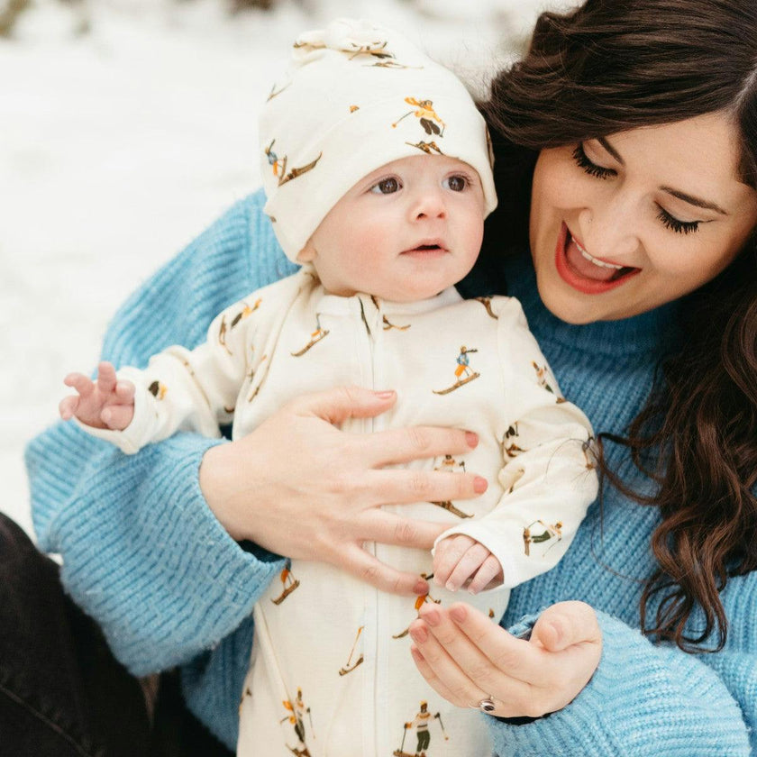 Strawberry Organic Cotton Knotted Beanie Hat