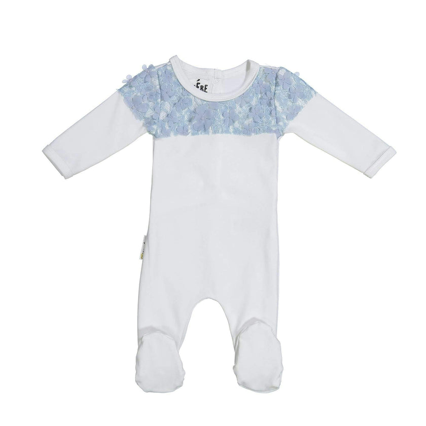 Lace Yoke Footie