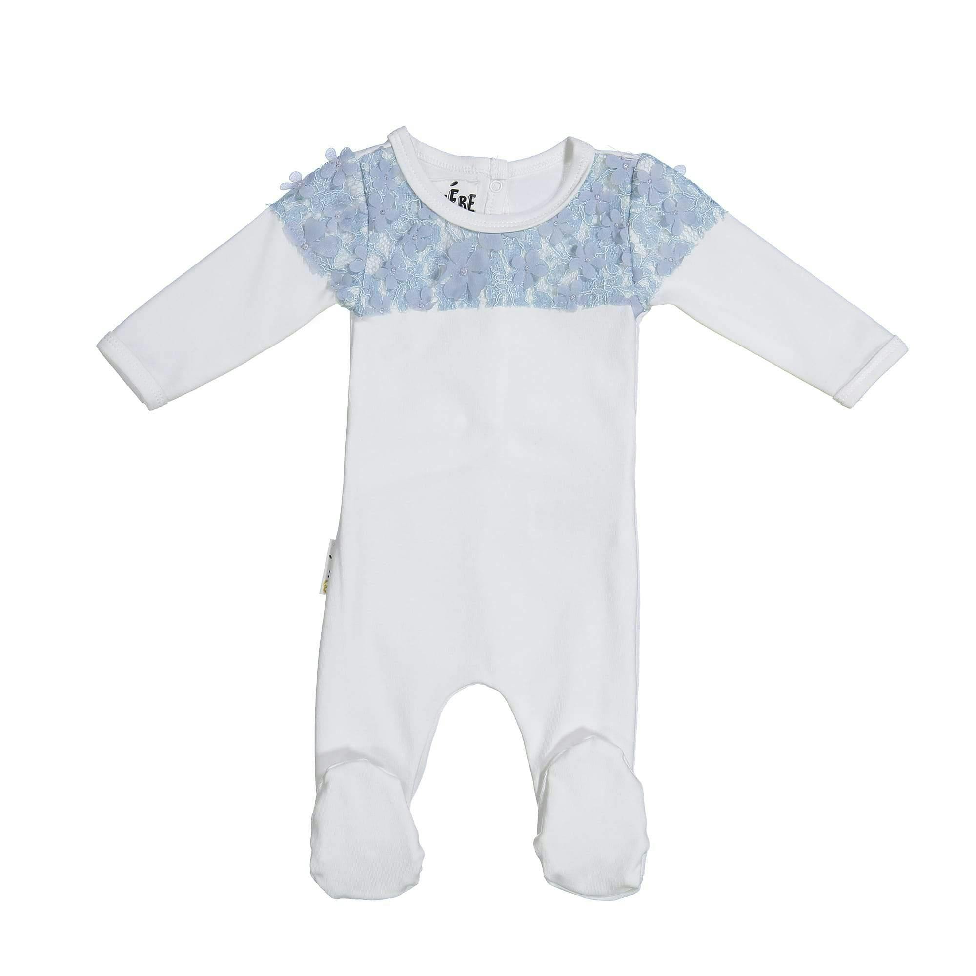 Lace Yoke Footie