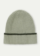 Merino Cashmere Ribbed Rolled-Up Beanie