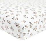 Stretch Knit Crib Sheet - Micro Cheetah