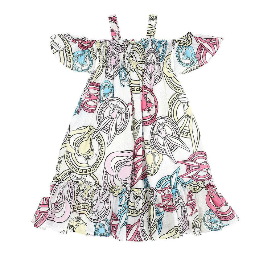Multicolor Bugs & Lola Muslin Dress