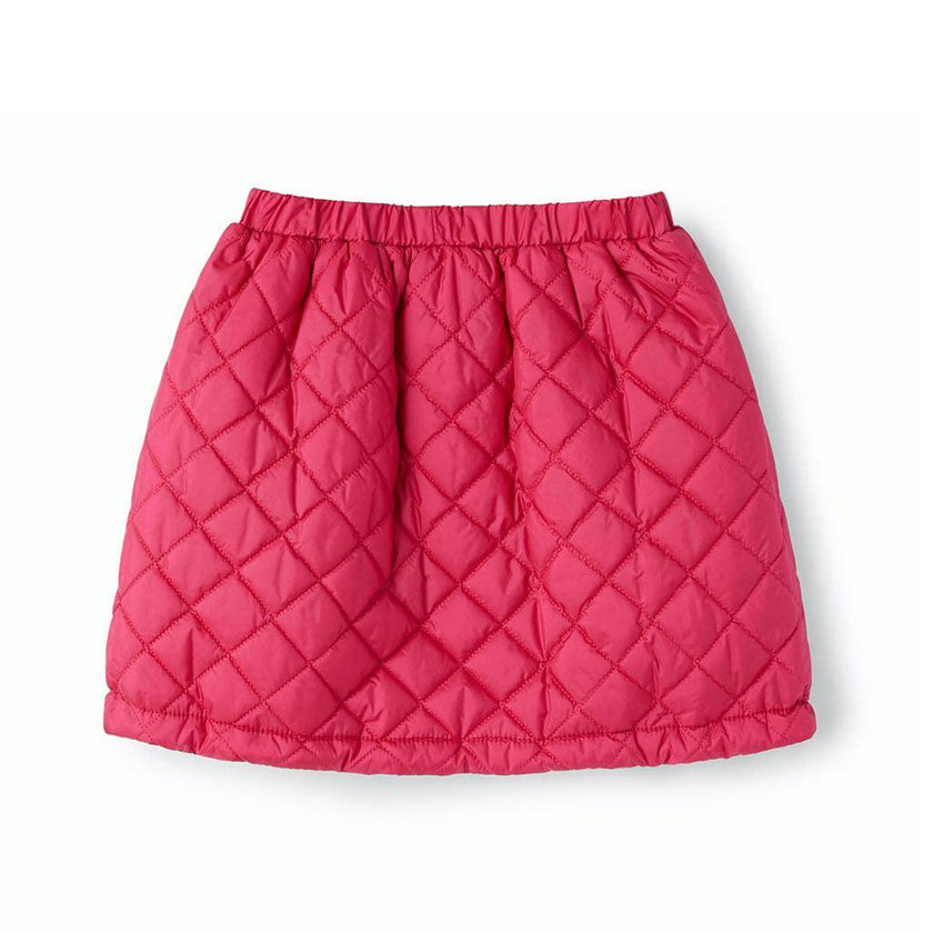 Fuchsia Matelassé Nylon Skirt