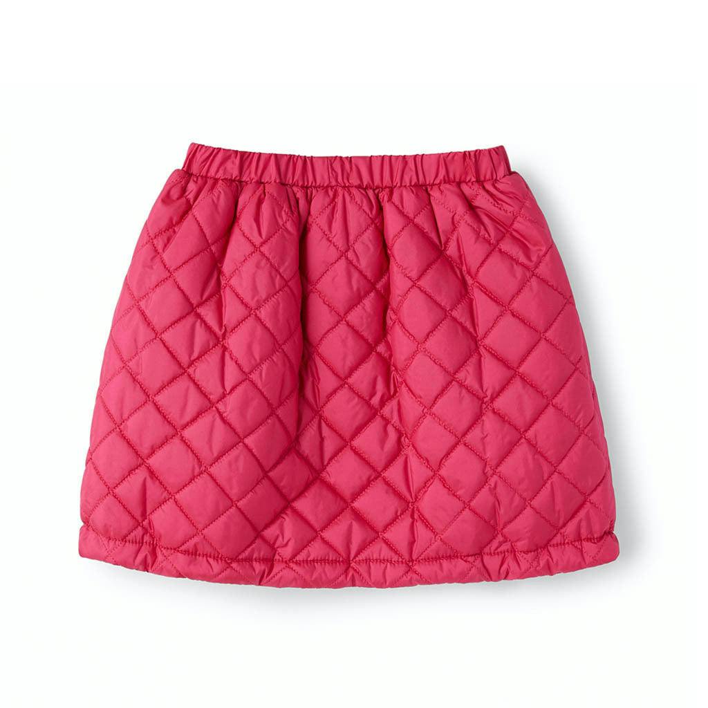 Fuchsia Matelassé Nylon Skirt