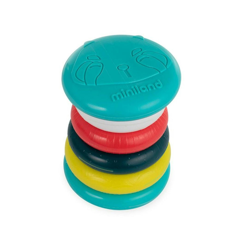 Feel to Learn: Tower stacking and rolling rings