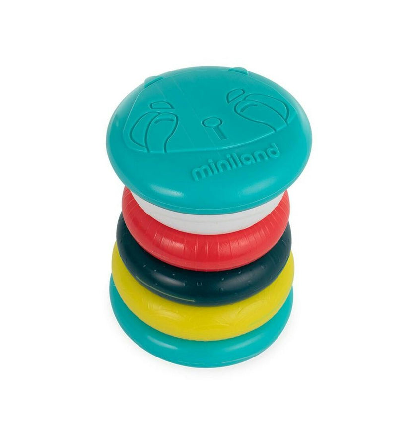 Feel to Learn: Tower stacking and rolling rings