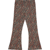 Multi-Floral Print Flare Leggings