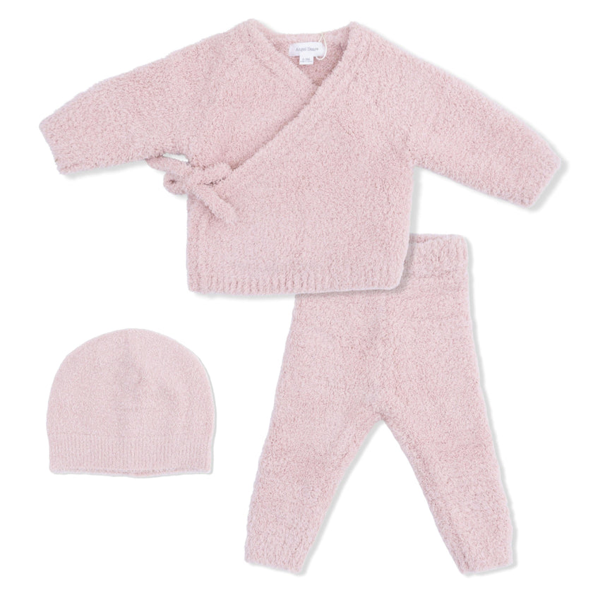Chenille - Blush Kimono Take Me Home 3 Piece Set