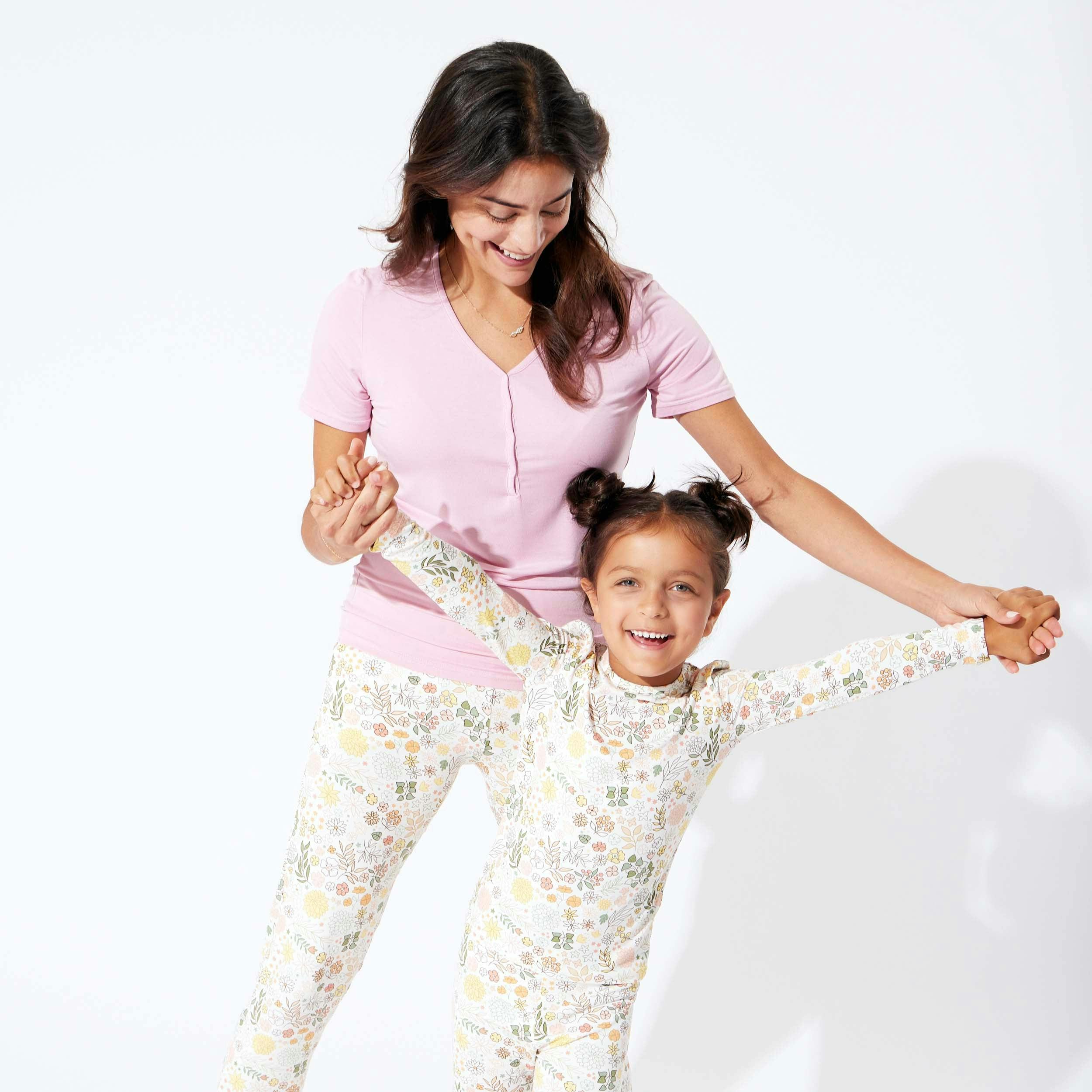 Fall Floral Bamboo Kids Pajamas