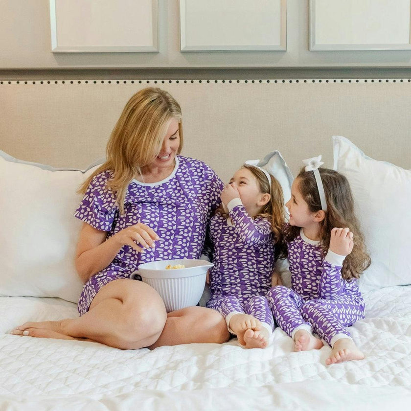 Grayson Pajama Pant Set - Pep Rally Purple