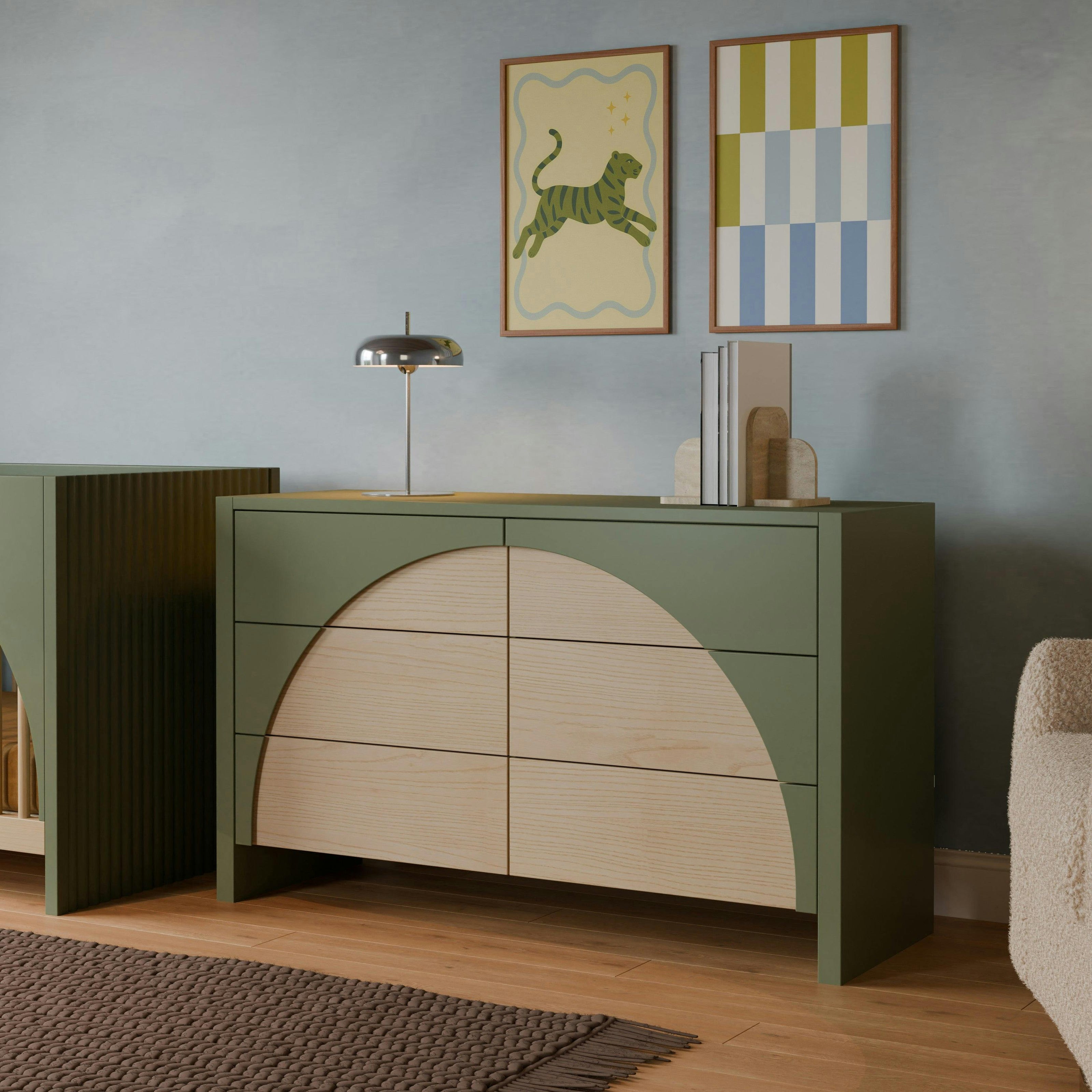 Babyletto Moab 6-Drawer Wide Assembled Dresser (56