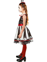 Girls' Vintage Silly Stripe Circus Clown Costume