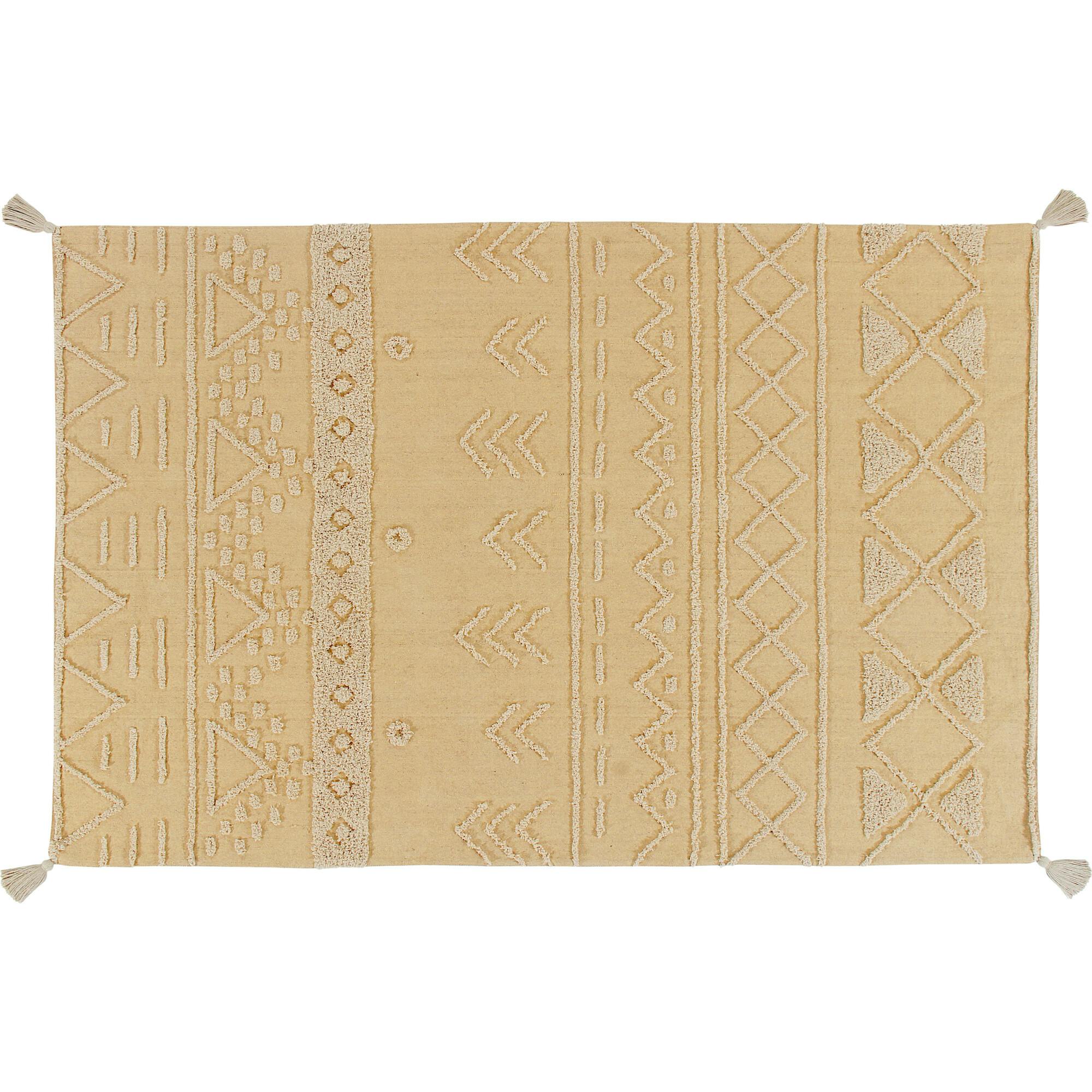 Tribu Washable Rug, Yellow