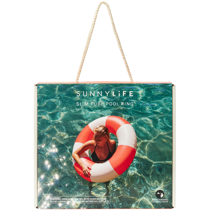 Slim Tube Pool Ring: La Mer Tomato