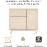 Hudson Modern 3-Drawer Compact Dresser (40")