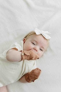 STAY ON 2-PACK MITTS | HIGH PRAIRIE + DANDELION — Bamboo Organic Cotton Blend, 0–6M