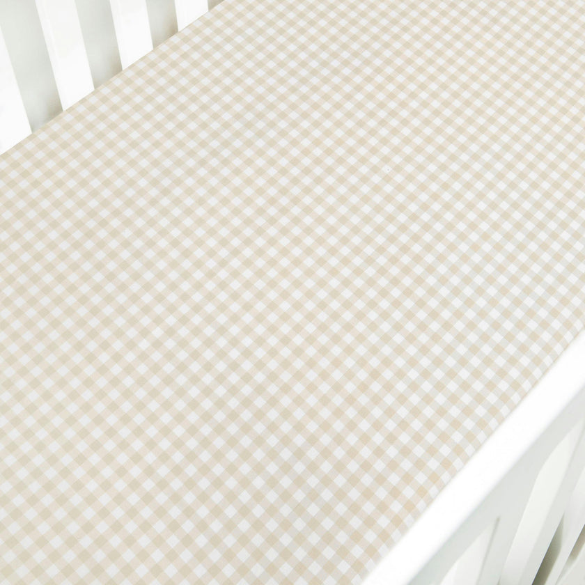 Picnic Gingham Crib Sheet