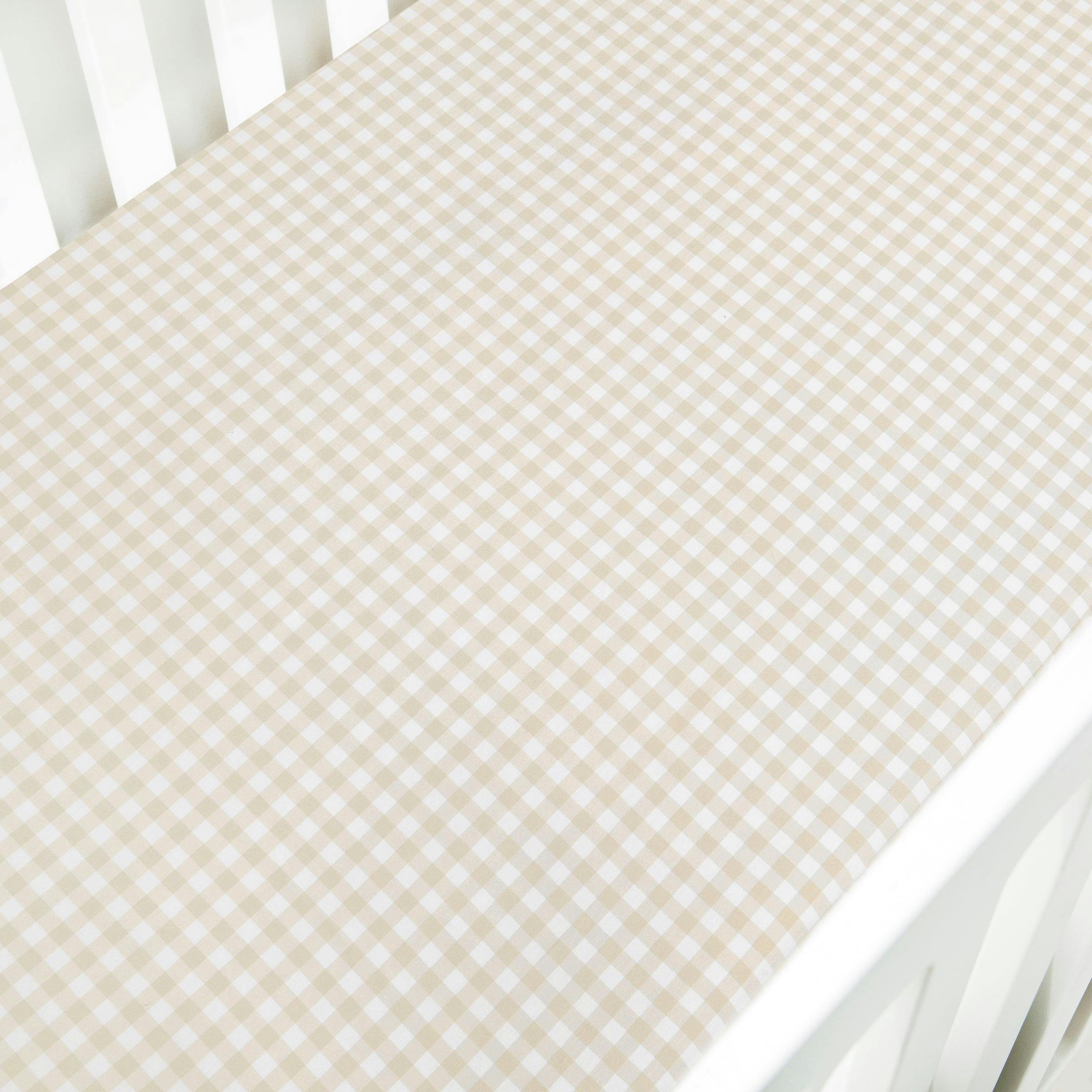 Picnic Gingham Crib Sheet