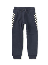Stripe-Out Joggers, Indigo