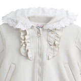 Cream Ruffle Skirt Set