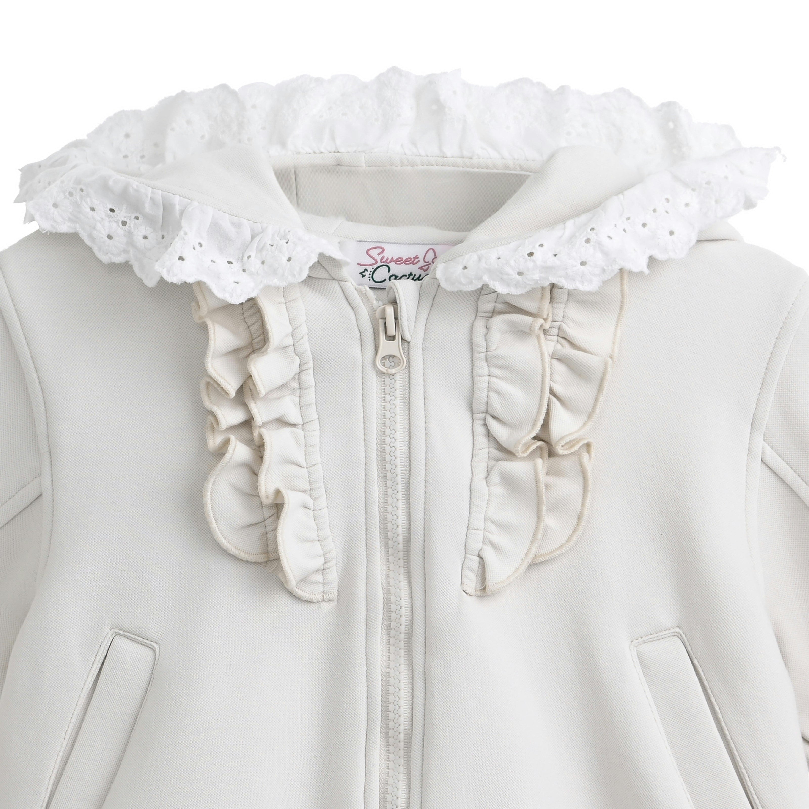 Cream Ruffle Skirt Set