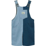 children's short dungaree - blue denim