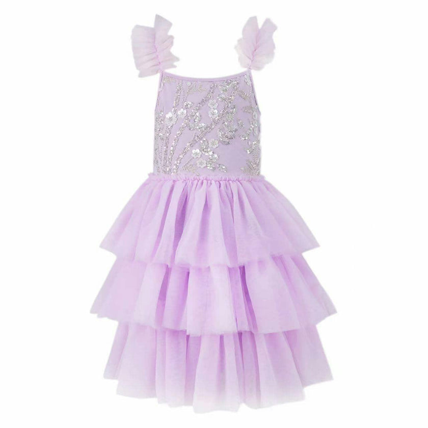 Beaded Tulle Shimmer Dress