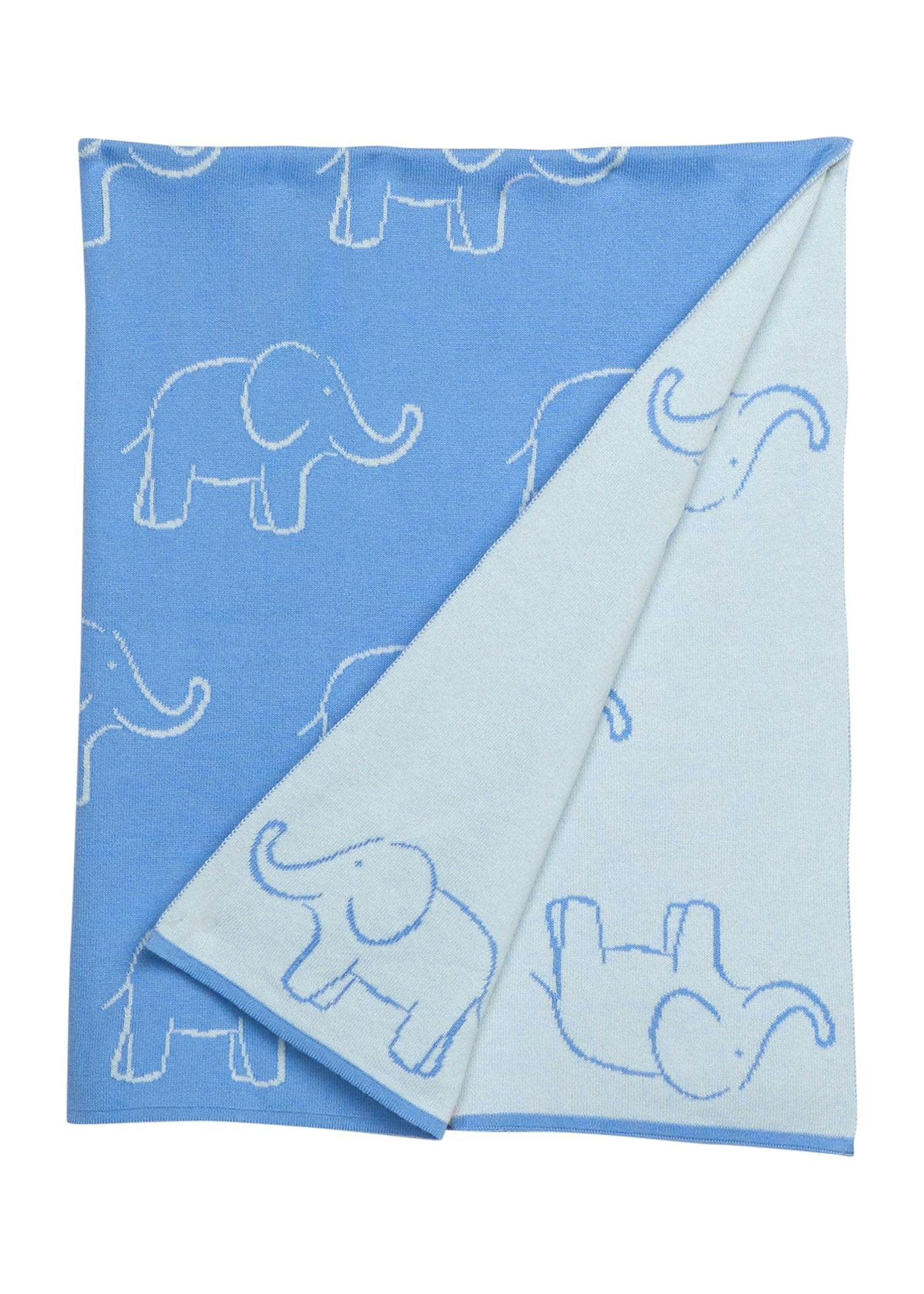 Nursery Blanket - Blue Elephant