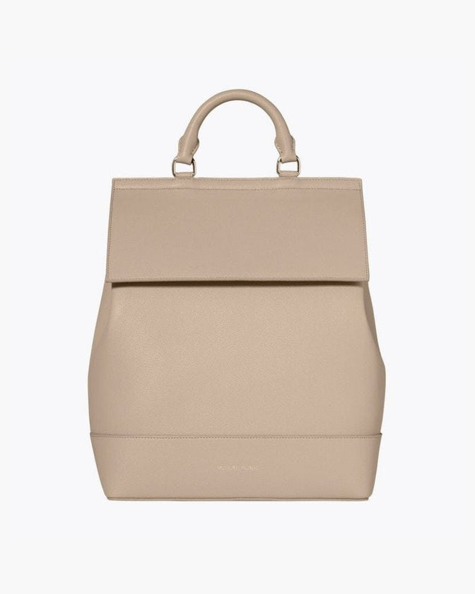 Chic, Stylish Padded Laptop Sleeve Backpack, Cream
