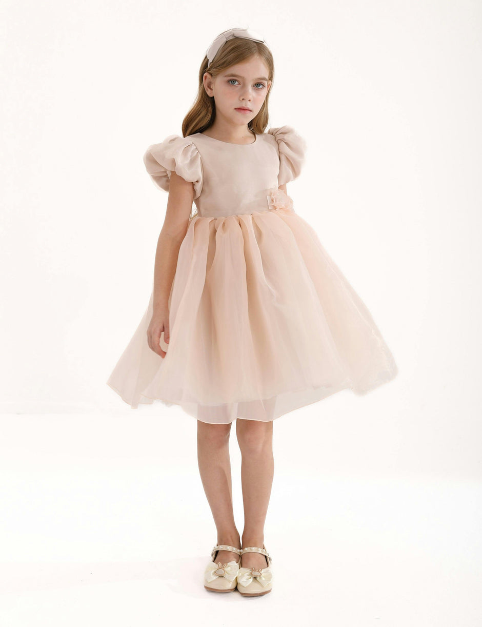 Champagne D'Amico Floral Teacup Dress
