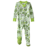 CRUZ Snug-fit Footed Baby Boys Pajamas