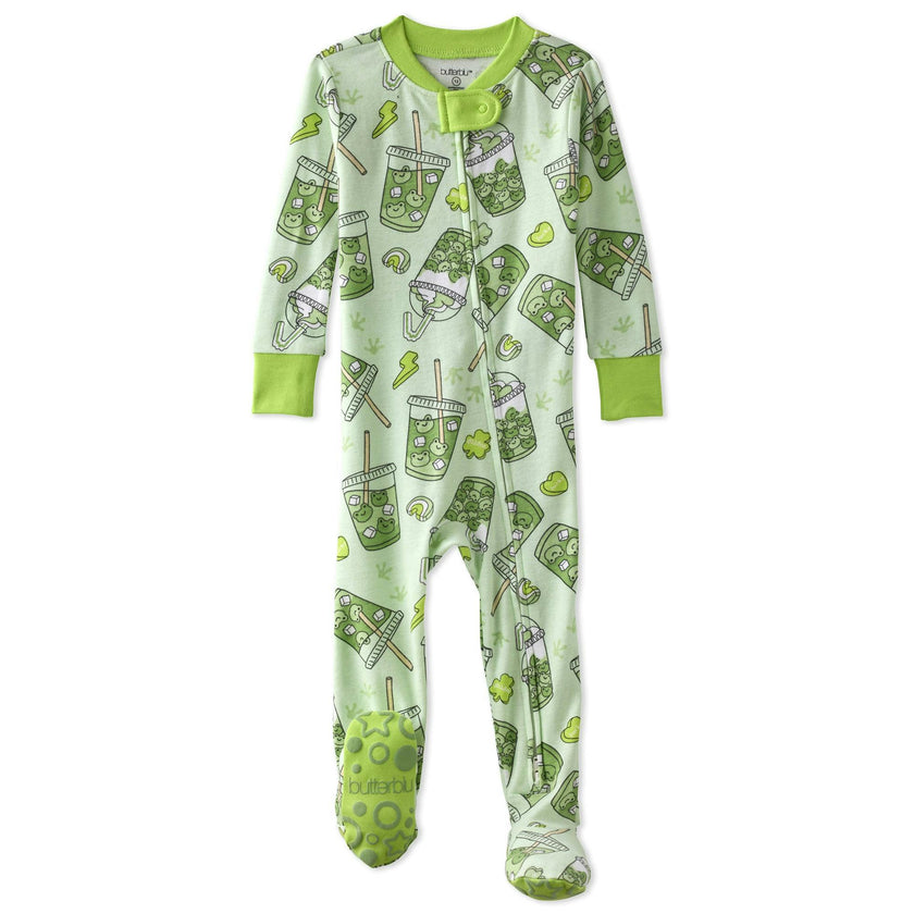 CRUZ Snug-fit Footed Baby Boys Pajamas