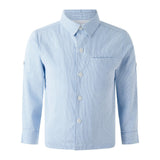 Blue Stripe Turn-up Shirt