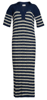 EMMIE STRIPE DRESS | NAVY + IVORY STRIPE