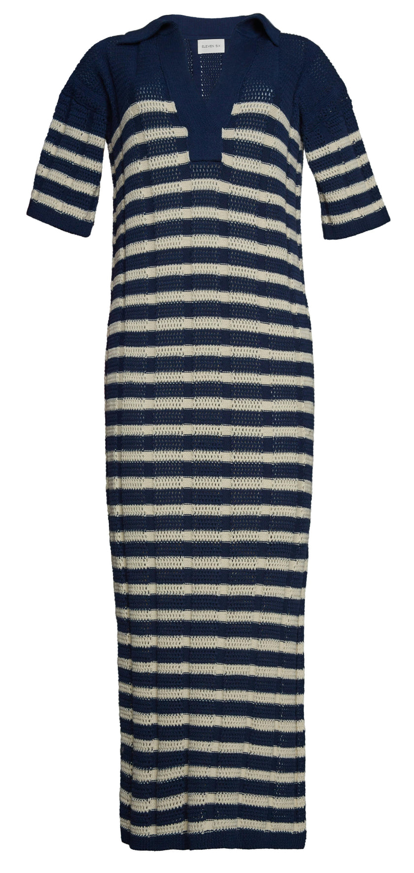 EMMIE STRIPE DRESS | NAVY + IVORY STRIPE