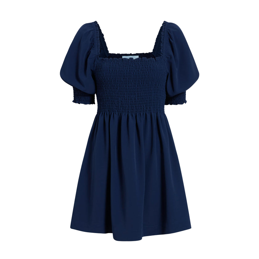 The Athena Nap Dress - Navy Crepe